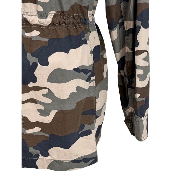 Y2K Banana Republic Camo Military Jacket | Gorpcore Utility Grunge Streetwear Lg - Picture 9 of 16